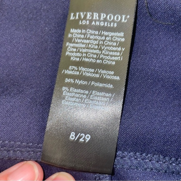 Liverpool Stella Kick Flare High-Rise Pants – NWT, Size 8 - Picture 10 of 13